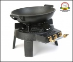 Taboret gazowy, kuchnia, palnik żeliwny 3-zawory WOK FOKER 03200W